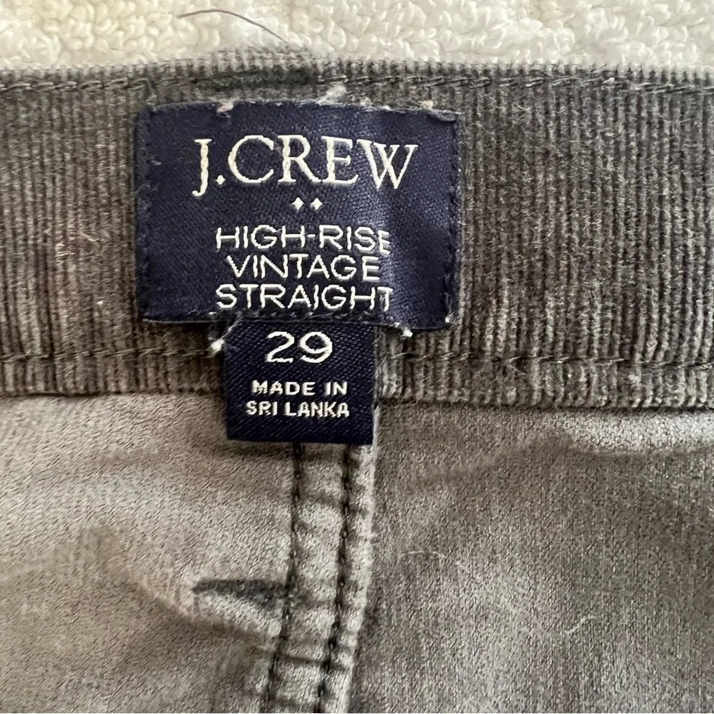 ! J.Crew High Rise Vintage Straight Pants